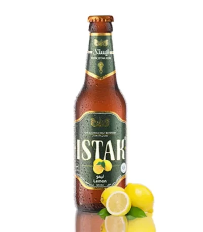 نوشیدنی مالت ایستک لیمویی – گازدار، بدون الکل، با طعم طبیعی لیمو در بطری ۳۲۰ میلی‌لیتری