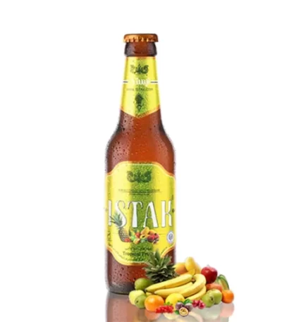 ایستک استوایی – نوشیدنی مالت بدون الکل با طعم میوه‌های استوایی در بطری ۳۲۰ میلی‌لیتری