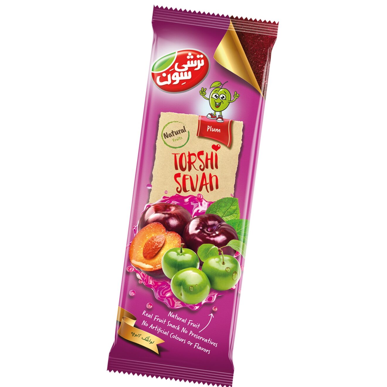 لواشک-آلوچه-فامیلا-ترشی-سون Flat Fruit- Plum (lavashak) 90g - Image 1