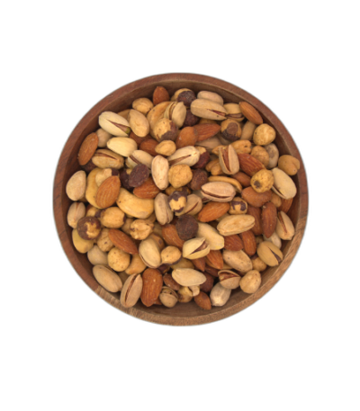 آجیل مخلوط ۴ مغز شور – ترکیب لوکس از پسته، بادام، بادام هندی و فندق