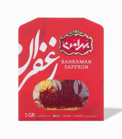 زعفران سرگل یک گرمی بهرامن – زعفران خالص ایرانی با رنگ‌دهی عالی
