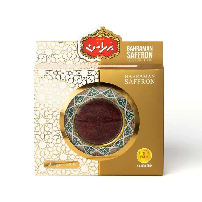 زعفران سرگل یک مثقالی خاتم – بسته‌بندی خاتم‌کاری سنتی با کیفیت صادراتی