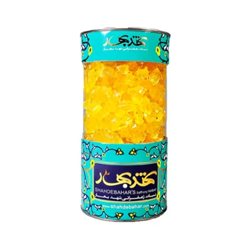 Nabat نبات زعفرانی شهدبهار ترنج ۶۰۰ گرمی – شیرینکننده طبیعی با عطر زعفران اصل