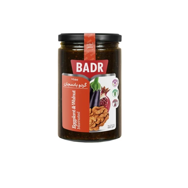 شیشه پرورده گردو بادمجان بدر – ترکیب بادمجان و گردوی سنتی آماده مصرف
