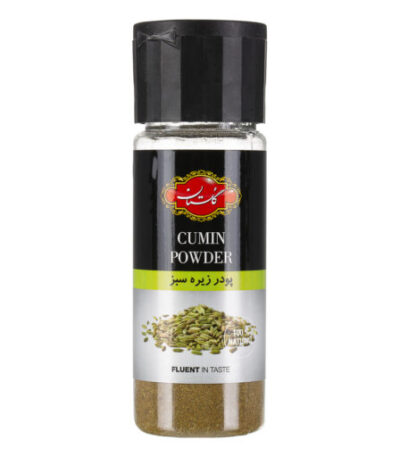 بسته پودر زیره سبز گلستان ۶۰ گرمی – ادویه‌ای خوش‌عطر برای غذاهای سنتی و گوارا