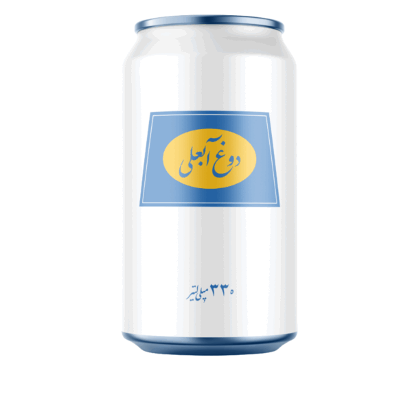 قوطی دوغ آبعلی بدون گاز ۳۳۰ میلی‌لیتری – نوشیدنی ایرانی سنتی و سالم