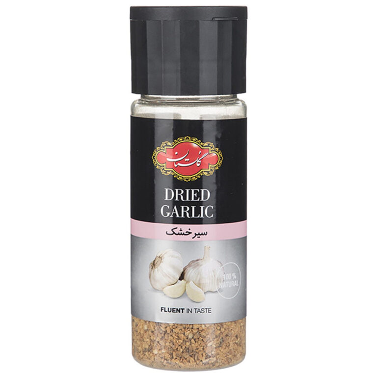 بسته سیر خشک گلستان ۸۰ گرمی – ادویه‌ای طبیعی و خوش‌عطر برای طعم‌دهی به انواع غذا