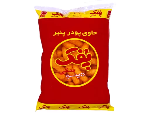 بسته پفک نمکی مینو ۶۰ گرمی – اسنک ذرتی شور و ترد