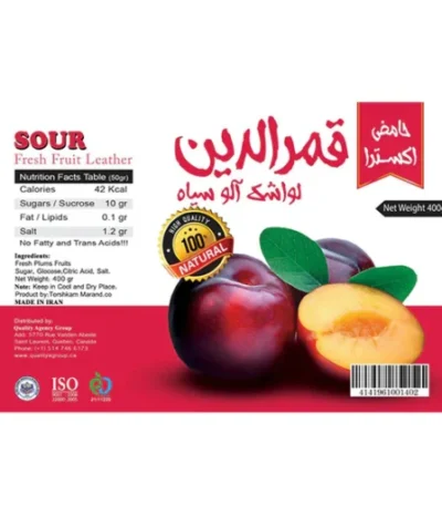 Persian Plum Fruit Leather (Lavashak) 400g – Dakkeh.ca