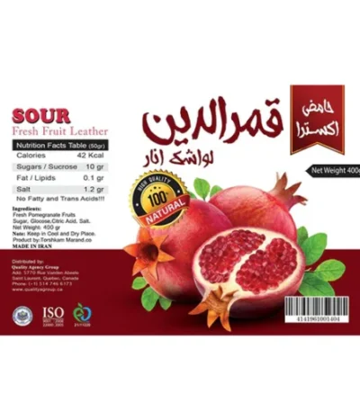 Persian Sour Cherry Fruit Leather (Lavashak) 400g – Dakkeh.ca