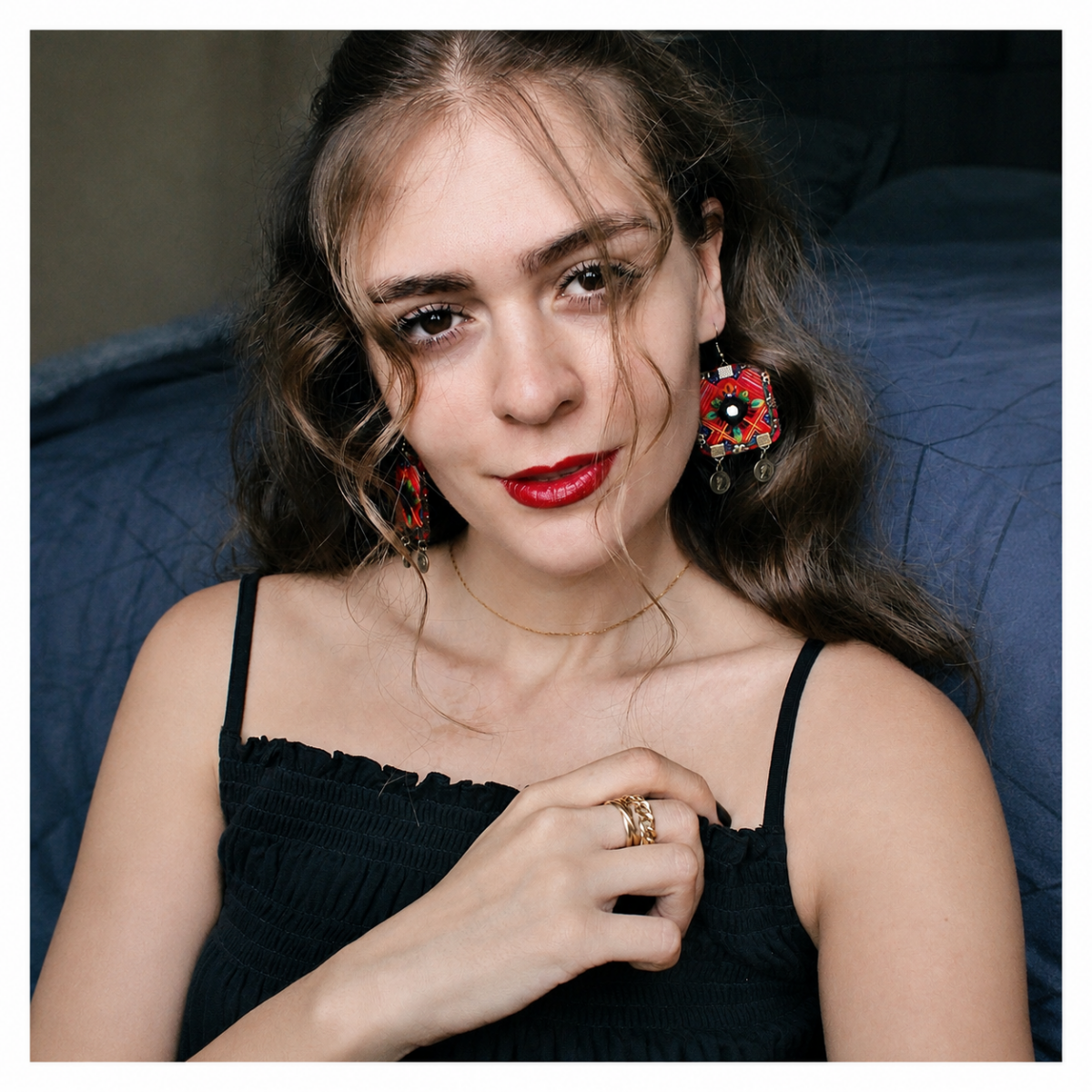 Bagh-e Gol Earrings - Image 2