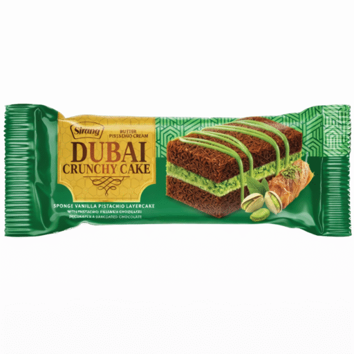 dubai cake Dubai Crunchy Cake Sirang (Vanilla pistachio)- 50gr - Image 1