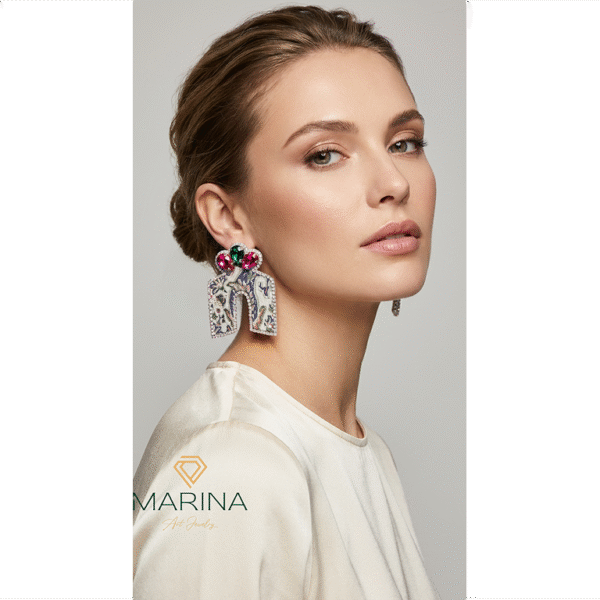 Termeh Taj Earrings-color 2