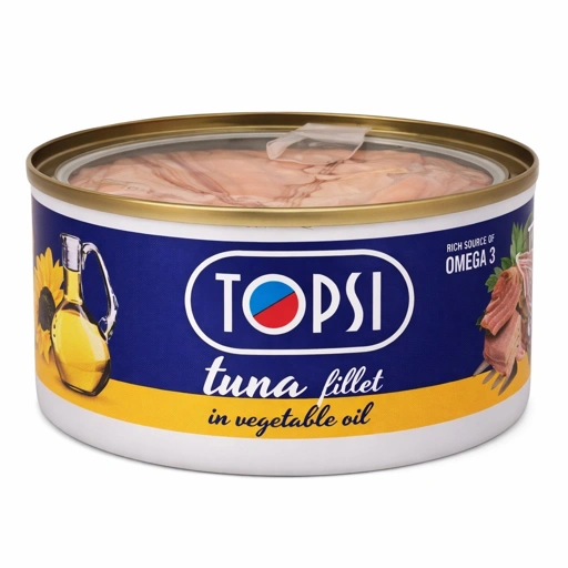 topsi_tuna_512 Tuna in Vegetable oil Topsi - 180gr - Image 1