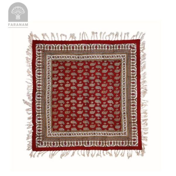 Maison Paisley Ghalamkar Tablecloth, 80x80 cm, 100% Cotton