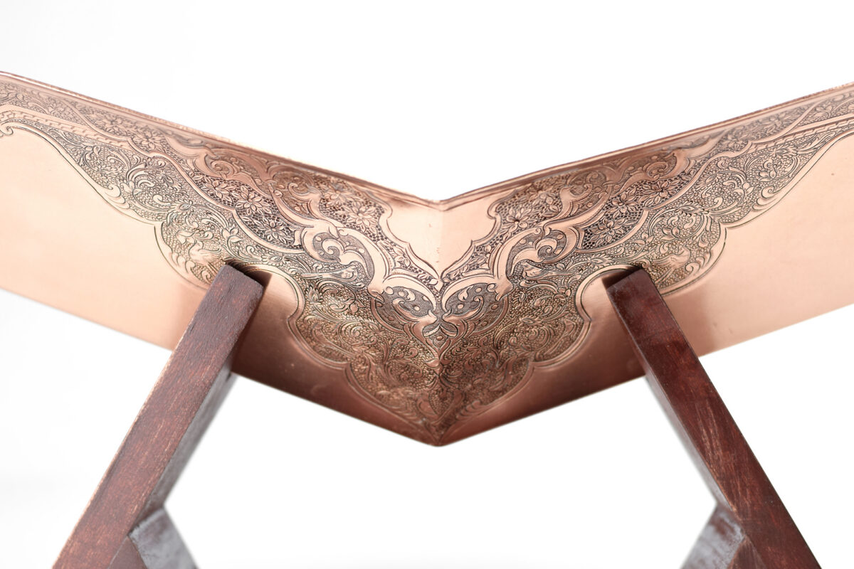 Hand-etched Copper Fruit Bowl - Image 5