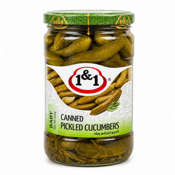 1&1 Pickled Cucumbers Baby 650gr