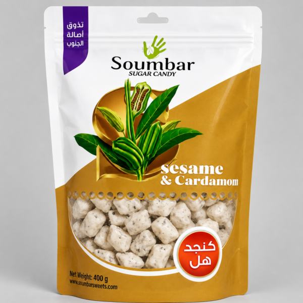 Soumbar Sugar Candy Sesame & Cardamom 400gr
