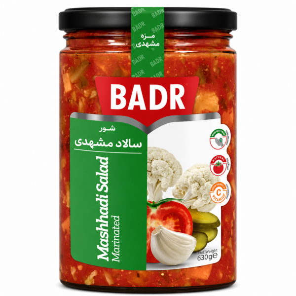 Badr Mashhadi Persian pickled salad 630g jar