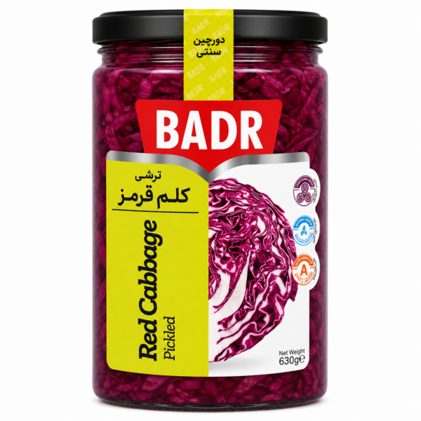 Badr Pickled Red Cabbage 630g jar