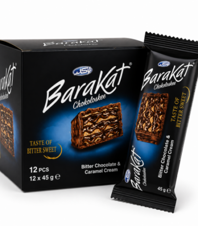 Barakat Chokoloskee bitter chocolate wafer 12 x 45g
