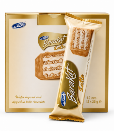 Barakat Latte Wafer 12 x 35g box